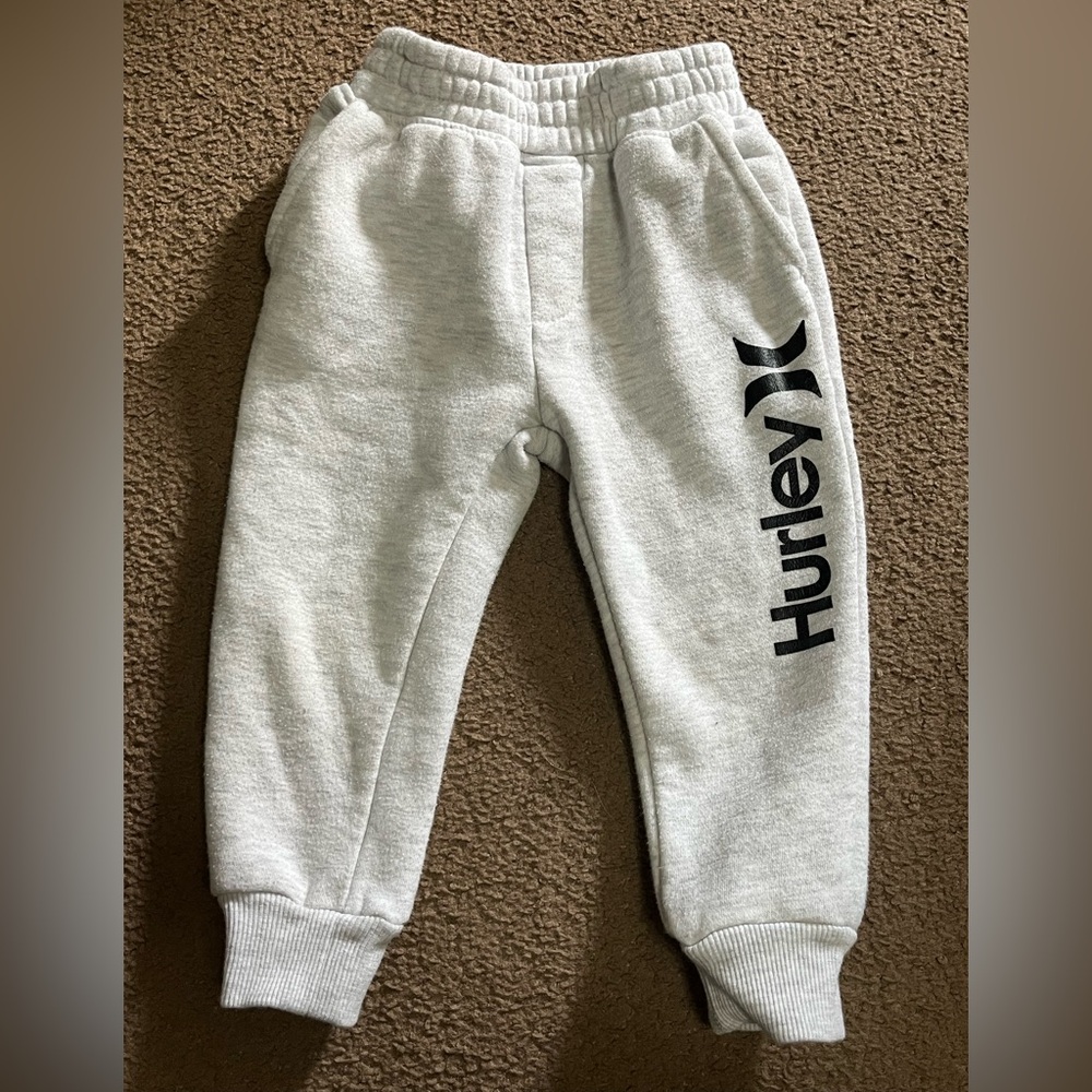 Little Boys Light Grey Hurley Sweatpants